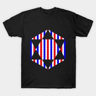 USA colored star T-Shirt